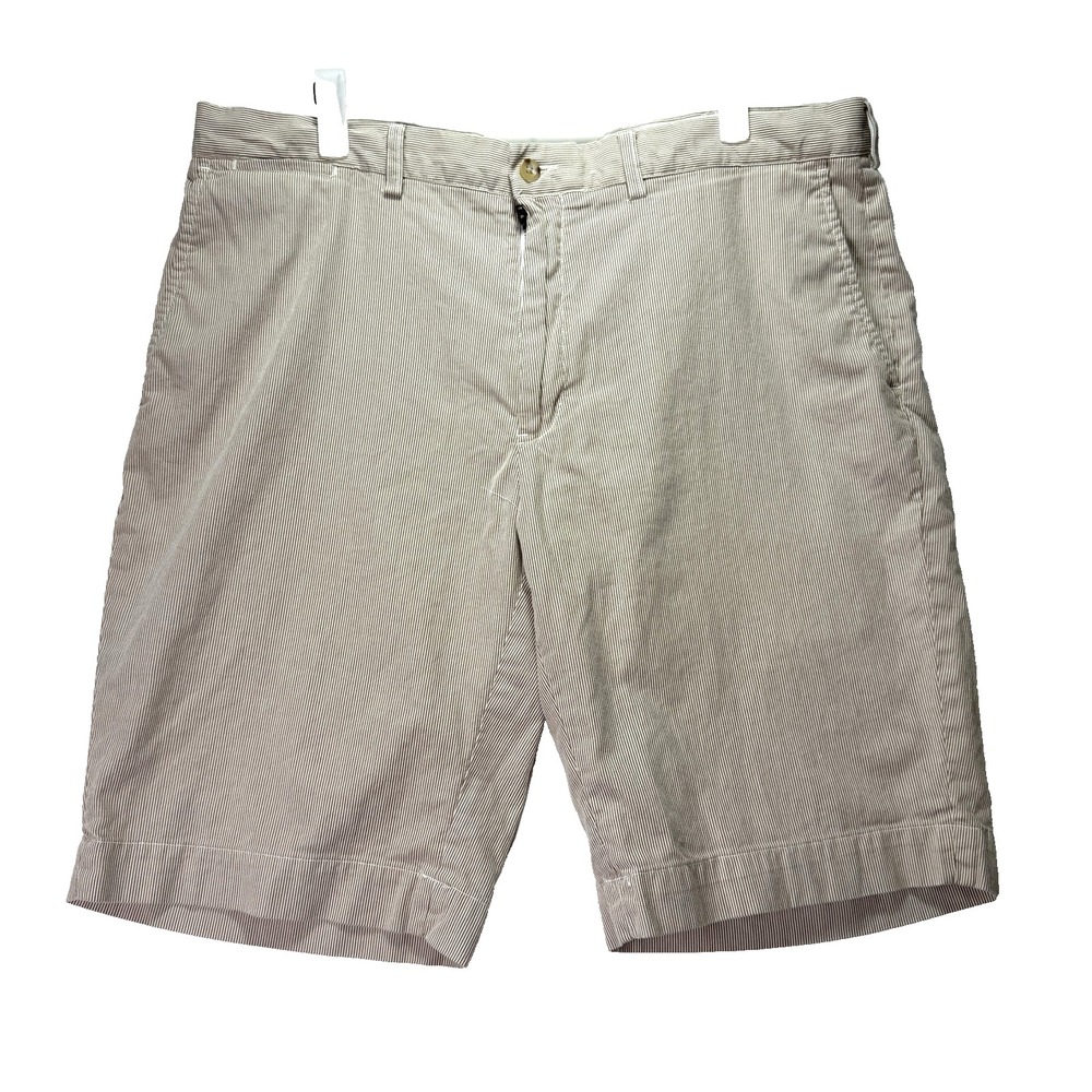 Polo Ralph Lauren Shorts Mens 38 Pinstripe Seersucker Classic Lightweight Preppy